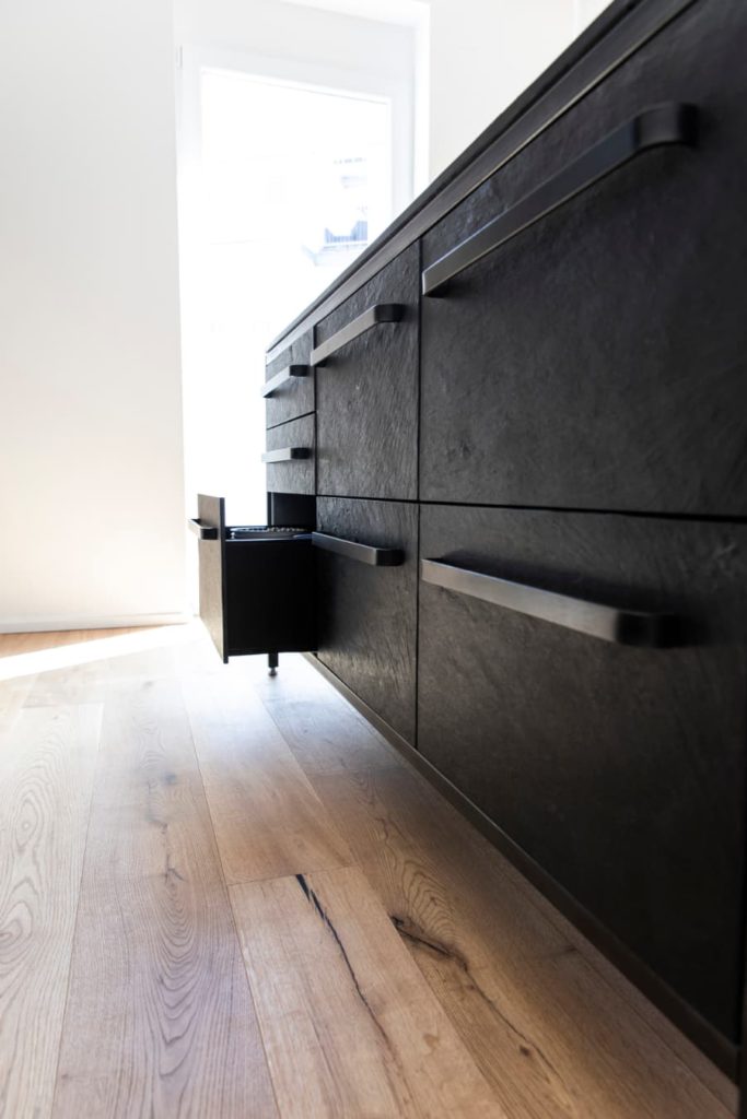 Slate drawer fronts